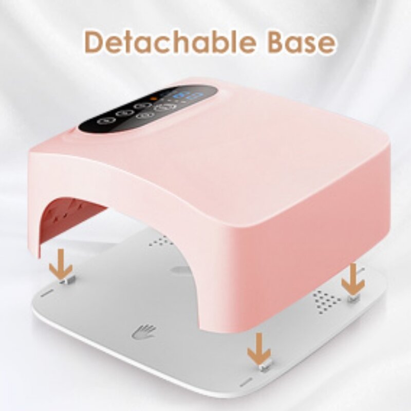 M&R 601PRO  72W Cordless Led Nail Lamp, Rechargeable LED Nail Dryer, 15600mAH Wireless Fast Nail Polish Curling Lamp,Professional Gel Nail Lights Nail Art Manicure Tools for Home and Salon(Rechargeable)
